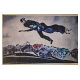 Mural Size Marc Chagall - Over the Town (Les Amoureux au-dessus de la ville) 82 x 53 in