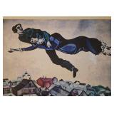 Mural Size Marc Chagall - Over the Town (Les Amoureux au-dessus de la ville) 82 x 53 in