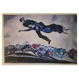 Mural Size Marc Chagall - Over the Town (Les Amoureux au-dessus de la ville) 82 x 53 in