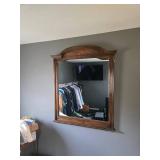 Drexel Heritage Vercelli Collection Italian Provincial Wood Wall Mirror