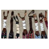 Dooney & Bourke Trafalgar Silk Suspenders - Banana Republic (Lot of 12)