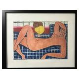 Henri Matisse Reclining Nude - Framed Print 22x18 in