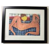 Henri Matisse Reclining Nude - Framed Print 22x18 in