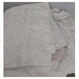 King Microfiber Sheets - 4 Sets - White, Charcoal & Tan/White Print - King Size
