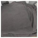 King Microfiber Sheets - 4 Sets - White, Charcoal & Tan/White Print - King Size