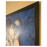 Marc Chagall - 1914 Lovers in Blue Framed Canvas Reproduction Print