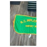 m.c. implement Humphrey Nebraska horse blanket advertising