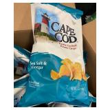 SD 4 - Cape Cod Sea Salt & Vinegar Kettle-Cooked Potato Chips 5 oz Bags (Lot of 8)