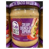 GA 3 - Taco Bell Creamy Crunch-Dip Supreme Cravings Dip 6-Pack 15 oz