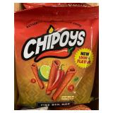 SD 3 - Chipoys Fire Red Hot Tortilla Chips - Spicy Rolled Mexican Snack (Lot of 10)