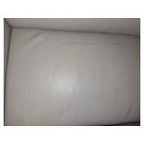 Raymod Top Grain Genuine Italian Leather Square Arm Sofa