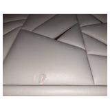 Raymod Top Grain Genuine Italian Leather Square Arm Sofa