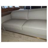 Raymod Top Grain Genuine Italian Leather Square Arm Sofa