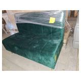 Green Velvet double sofa booth