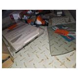 Glass shelves and mounting hardware