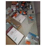 Glass shelves and mounting hardware