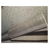 5x7 black and white area rug