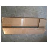 Solid red 31" x 25ft runner rug