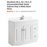 36x18 vanity cabinet