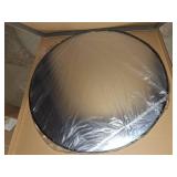 32x32 round mirror black