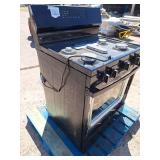 Gas stove broke glass