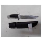 Buck Knife + Sheath 119‑1 – Looks New