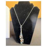 Assorted Necklace Jewelry Collection - w Pendants, Beads & Gem Stones