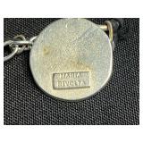 Maria Rivolta Round Coin Like Pendant Necklace w Matching Bracelet & Sterling Jasper Stone Pendant