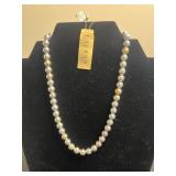 Lot of 3 Necklaces Inc Ralph Lauren, Sarah Coventry & Navika, Swan Pendant, Heart Charm Bracelet - quarter pictured for sizing