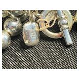 Lot of 3 Necklaces Inc Ralph Lauren, Sarah Coventry & Navika, Swan Pendant, Heart Charm Bracelet - quarter pictured for sizing