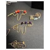 Cool VTG Bead Necklaces w Copper Wire Jewelry Collection