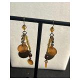 Pink Bead Multi-Strand Necklace with Faux Pearls, Mickey & Minnie Clips, Virgin Mary Charms & Mixed Earrings