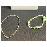 Fashion Jewelry Bundle: Gold-Tone & Silver Chain Necklaces, Beaded Bracelets & Italy Pendant