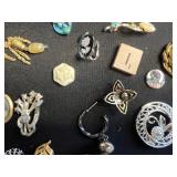 Assorted Costume Jewelry Collection - Rings, Brooches, Pendants & Beads Odds & Ends for Jewelry Making