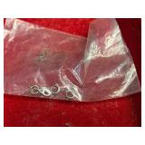 Vintage Black Jewelry Box - Star Pattern Top, Red Velvet Interior & Mirror