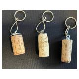 Bird Nests Pendants & Cork Key Chains Jewelry Set - Wire-Wrapped Nest Pendants in Display Case