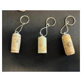 Bird Nests Pendants & Cork Key Chains Jewelry Set - Wire-Wrapped Nest Pendants in Display Case