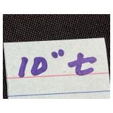 Bronze-Tone Female Dancer Sculpture on Octagonal Black Base - broken fingers