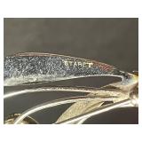 Staret Floral Brooch with Clear Crystals