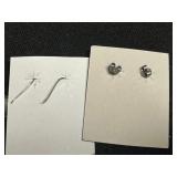 Sterling Silver Sunburst Turquoise Earrings - 2 Pairs