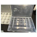 3-Pack Clear Plastic Storage Organizer Boxes with Lids and Compartments