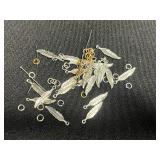 Assorted Clock Hands - Ornate Vintage Metal Pieces in Mixed Finishes for Jewelry Making