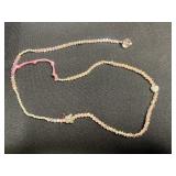 B. David Jewelry Pins w Gold-Tone Chain Necklace, Black Bead Necklace, Ornate Silver Fringe Necklace