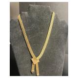 B. David Jewelry Pins w Gold-Tone Chain Necklace, Black Bead Necklace, Ornate Silver Fringe Necklace
