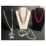 Assorted Costume Jewelry Necklaces & Beads (Lot of 5)