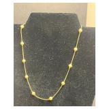 Jewelry Lot: 3 Necklaces - Rhinestone, Pearl w Gold Beads (unverified), Black Pearl (unverified), VTG Monet Pendant, Floral Pin