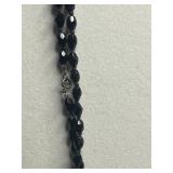 Sarah Coventry Gold-Tone Tassel Necklace, Black Bead Necklaces, Yellow Rose Cruver Chicago Brooch, Crystal Flower Earrings