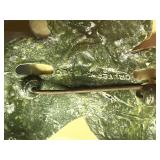 Sarah Coventry Gold-Tone Tassel Necklace, Black Bead Necklaces, Yellow Rose Cruver Chicago Brooch, Crystal Flower Earrings