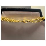 Three Vintage Necklaces Set - Gold-Tone Leaf, Crystal Chip, Bead Chain (Lot of 3), Carolee Dog Pin & More!