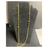 Assorted Necklaces & Jewelry: 3 Distinct Necklaces & Floral Brooch & Pins